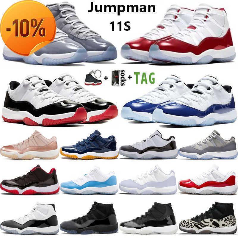 

OGOg Mens Jumpman 11 High Low Og 11s Men Basketball Shoes Cherry Pure Violet Cool Grey 25th Anniversary University Blue Rose Gold Concord 45, 36