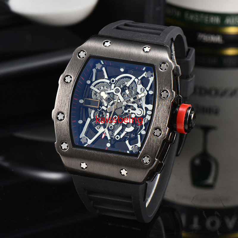 

Reloj Hombre wine cask type silicone waterproof luminous quartz watch men's fashion business watch rmquartz watch