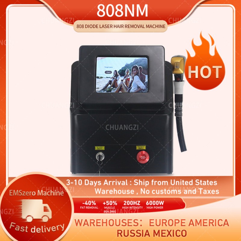 

2023 2000W 3 Wavelengths 808nm Diode Laser Machine 755 808 1064nm Hair Removal Device Salon Laser