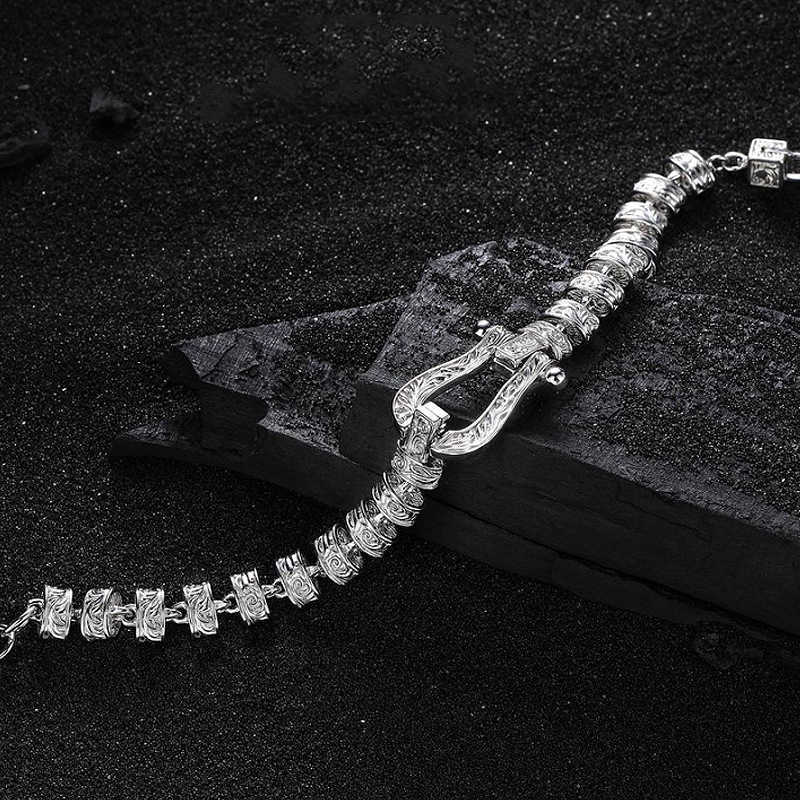 

Bracelets New Tangcao horseshoe mechanical style bracelet women's light luxury temperament design personalized high-end versatile fashion hand link A