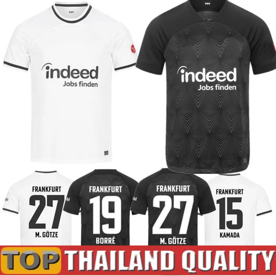 

2022 2023 Eintracht Frankfurt Soccer Jerseys KAMADA M.GOTZE JAKIC KOLO KOSTIC MUANI BORRE RODE SOW ALARIO KNAUFF LINDSTROM TUTA HAUGE 22 23 football men and kids shirt, 22 23 away aldult kit