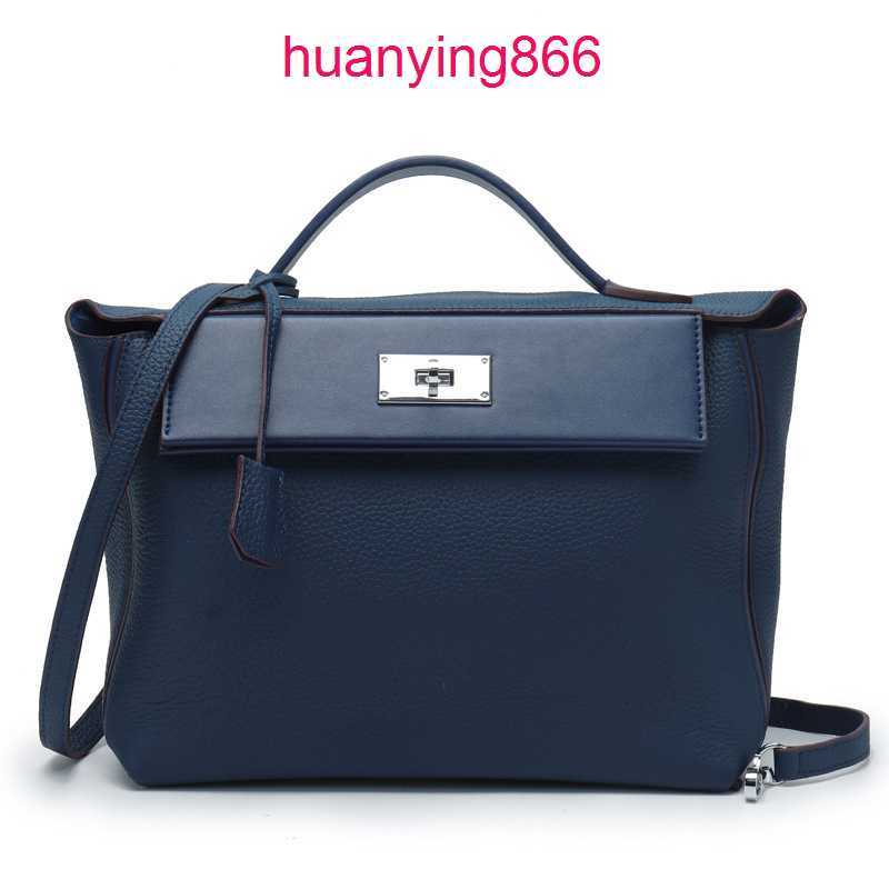 

Herms's Bags for Designer Woman New Top Layer Cow Leather Kelys's Women's Togo Lychee Pattern h Family Buckle Shoulder Handbag 7 E3YX, Black small