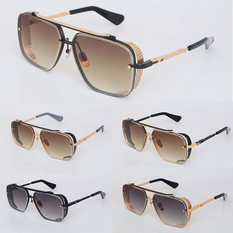 

MACH SIX LIMITED EDITION Metal Sunglasses for women Man Large Square Luxury Glasses vintage Mens Women classical Celebrity style Eyewear designer Sun Glasses