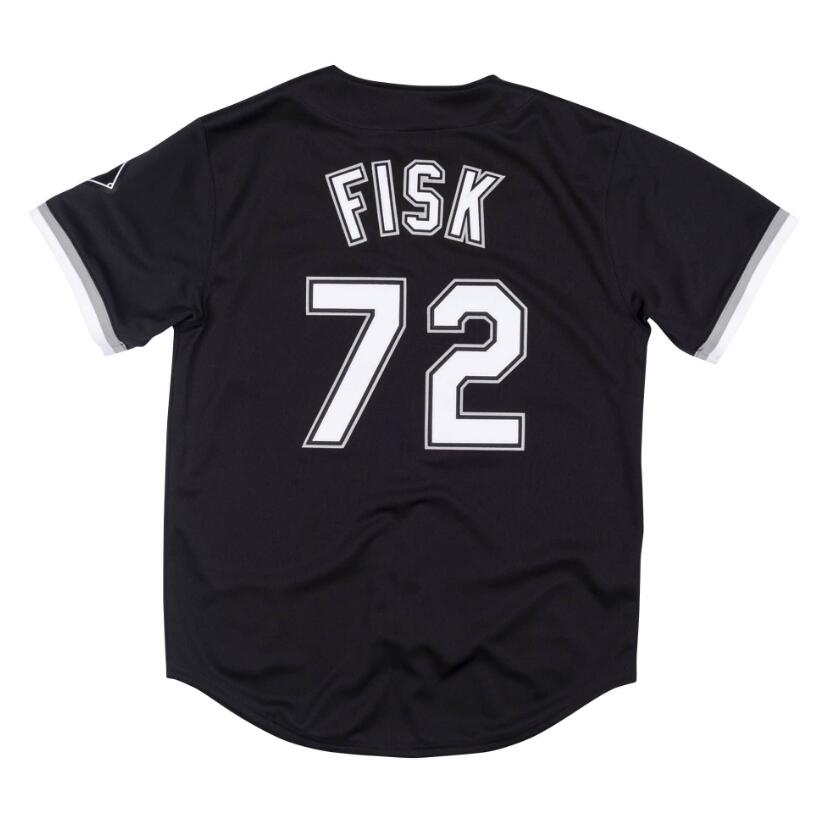 

Stitched Baseball Jerseys 72 Carlton Fisk Mitchell Ness jersey 1993 black Men Women Youth S-4XL retro jersey