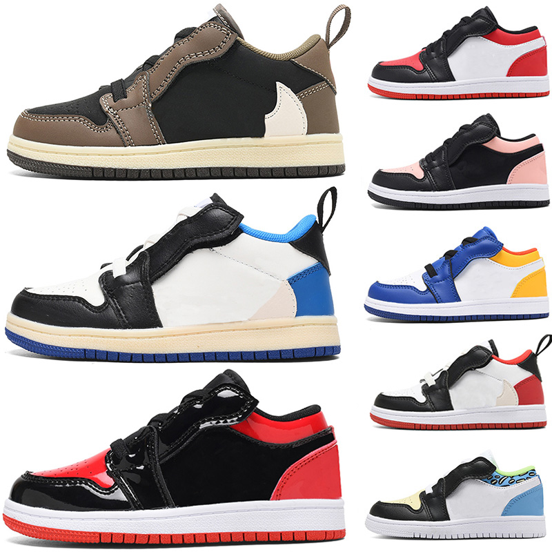 

Jumpman 1 Kids Low Basketball Shoes Boy Girl Shoes Game Royal Obsidian Chicago Bred Sneakers Mid Multi-Color EUR 26-35, Customize