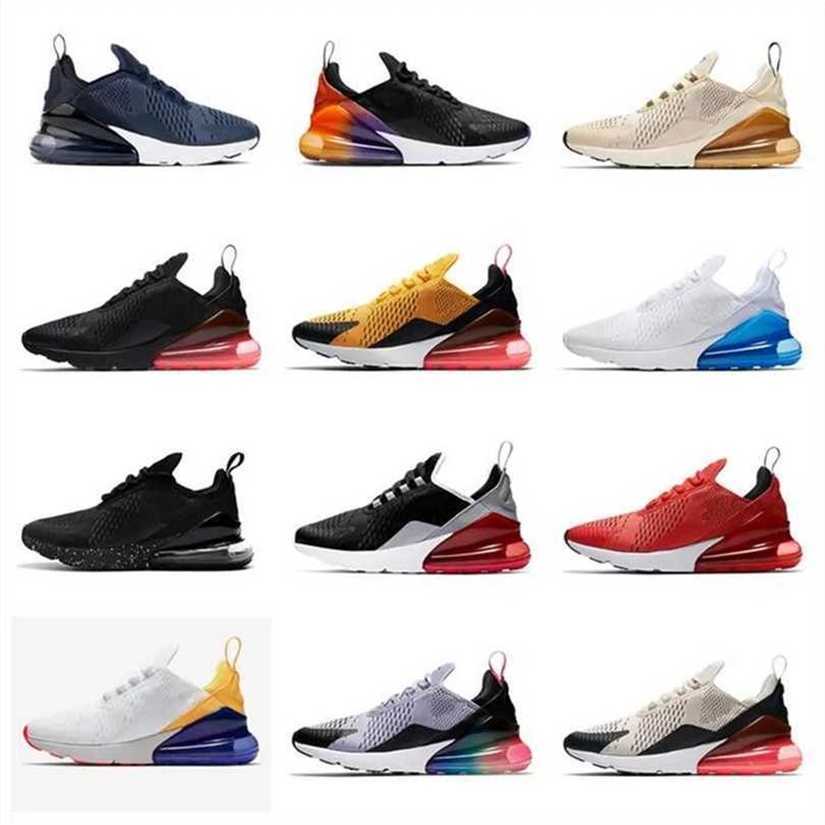 

OG 270 Running Shoes Triple Black White Photon Blue Total Orange Betrue Platinum Mens Women 27C Sports Sneakers airs Trainers size 36-45 270max K83L, 3#