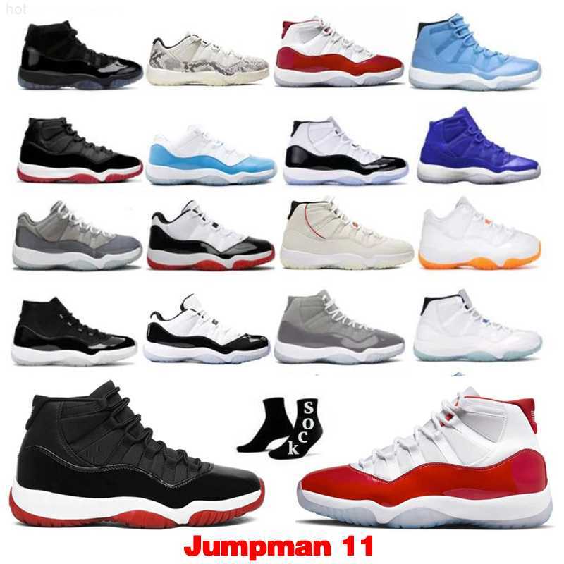 

13 Jumpman 11 Men basketball shoes 11S Free shipping Cool Grey Animal Instinct Bred Concord 45 legend Blue Bright Citrus 25th Anniversary With Box sneakers trainers, Color 26