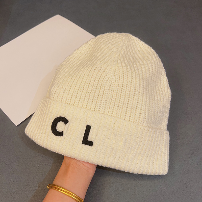 

Warm Cotton Knitted Hat For Women Mens Designer Fashion Bonnet Beanie Luxury Beanies Hats Casquette Dome Winter Hats Baseball Cap 2303111BF, Ce#black