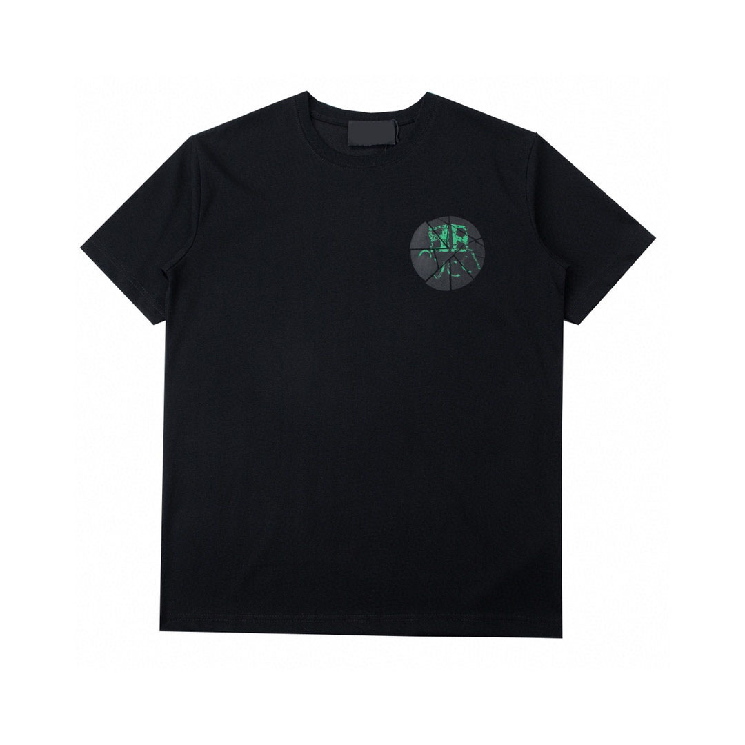 

Men's Plus Tees & Polos Round neck embroidered and printed polar style summer wear with street pure cotton t22fq