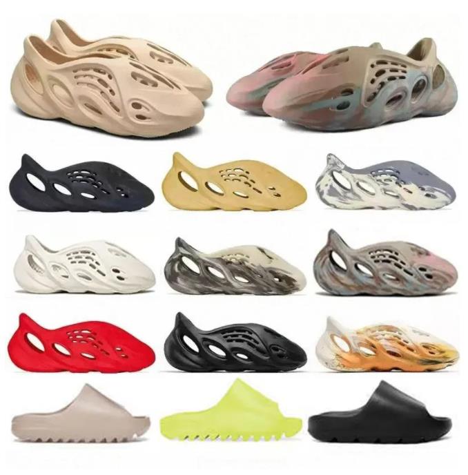 

Man Slipper Sandals Designer slides women sandal White Resin pure Ochre bone slippers foam runner mens womens slide EVA slidersrunner clog soot onyx 36-47, 10