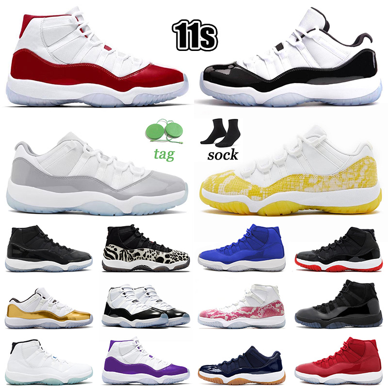 

Yellow Snakeskin Original jumpman 11 basketball shoes Cement Grey Emerald Concord Low cherry men women sneakers trainers Closing Ceremony Platinum Tint, A50 36-47 cherry