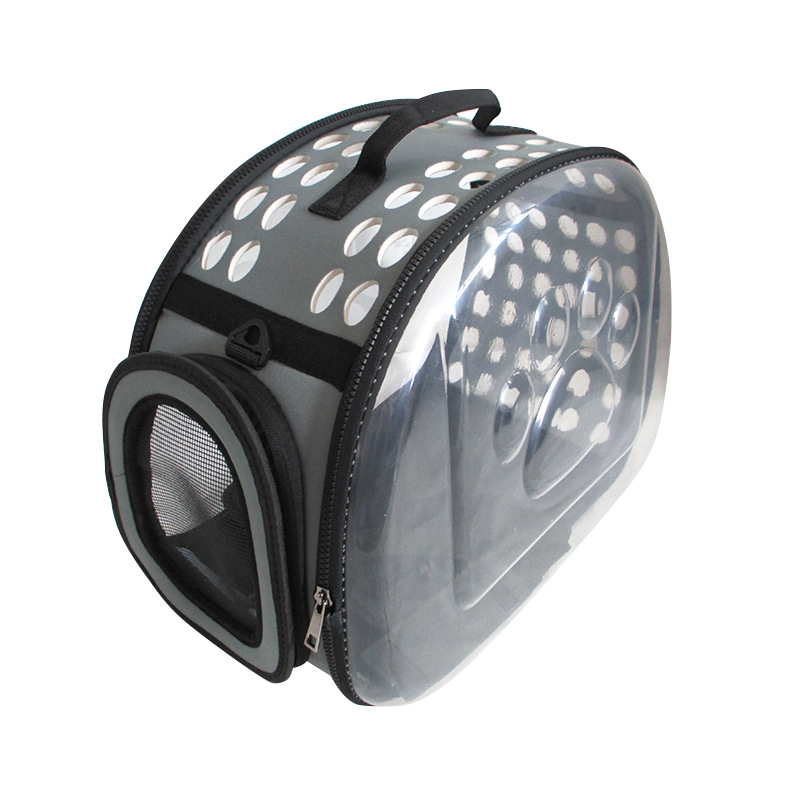 

Cross-body outdoor pet bag breathable portable pet backpack cat backpack foldable transparent cat bag bulk wholesale, As picture