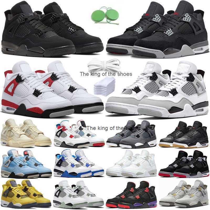 

J4s OG2023 OG Jumpman 4 4s Mens Basketball Shoes Military Black Cat Sail University Blue Seafoam Red Thunder Midnight Navy Men Women Trainers, Color#7