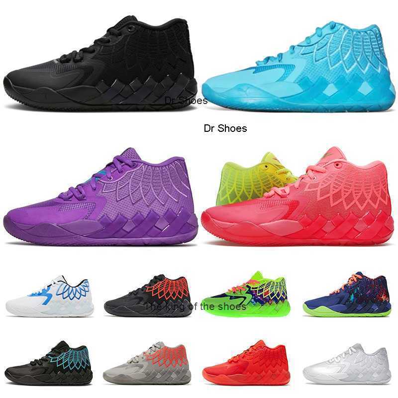 

Rick And Morty Lamelo Ball Shoe MB 01 Mens Basketball Shoes Galaxy Buzz City Queen Purple Rock Ridge Red Triple Black Not From Here Galaxy