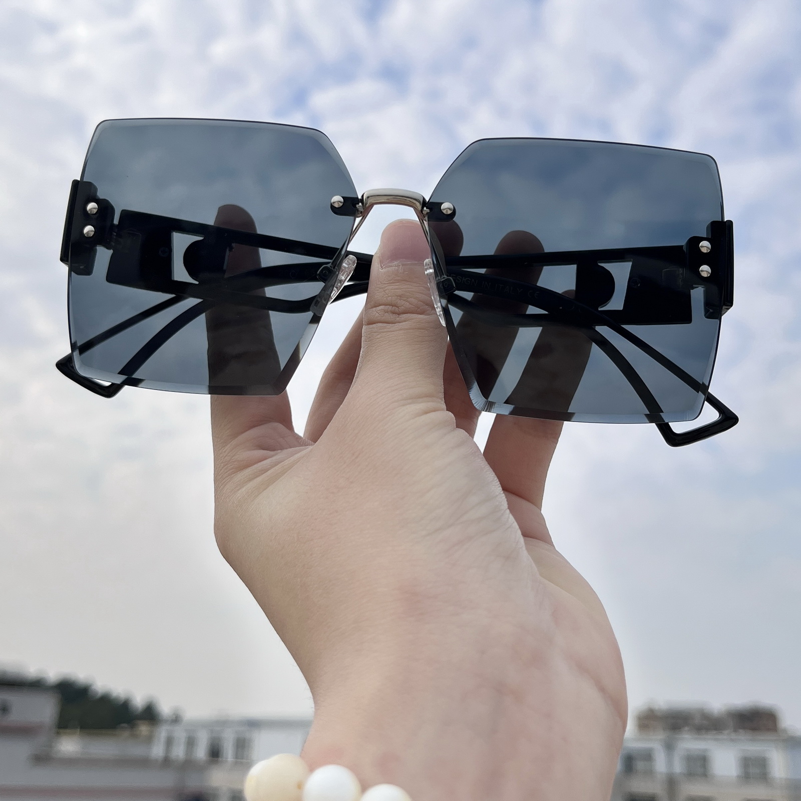 

men woman Sunglasses,UV400 fashion big face, round face, thin sunglasses, driving polarized light, UV protection frame, , stoggles eyewear, american eyewear No.2807-5