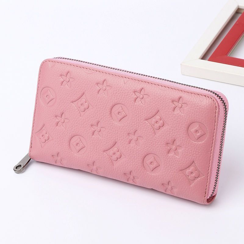 

flowers designer zipper wallets luxurys Men Women leather bags High Quality Classic Letters coin Purse Original Plaid card holder M60171B1, Embossing red