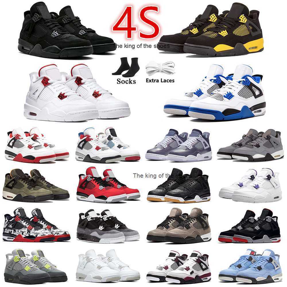

J4S OGJ4s OG2023 OG Men women 4 4s Basketball Shoes Men Black Cat Red Thunder Lightning Sneakers University Blue White Oreo Bred Pure Money What The Zen, As shown in the picture