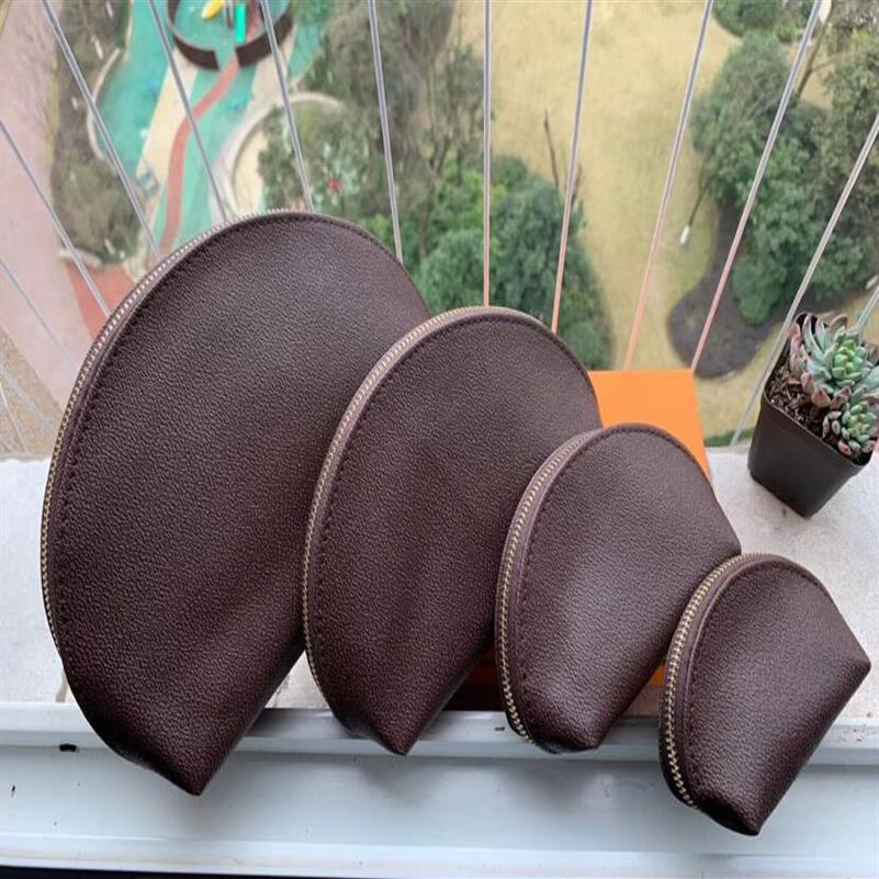 

2020 4pcs set Women cosmetic bags famous makeup bag designer travel pouch make up bag ladies cluch purses organizador toiletry bag1968, Black grid