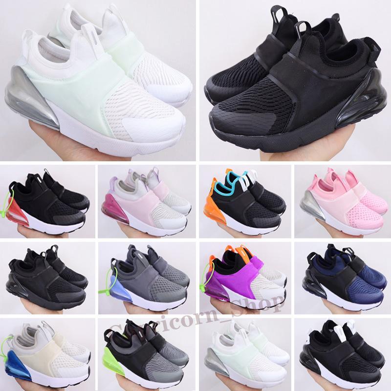 

2021 Running Shoes Be True Bred 270s Dusty Cactus Triple Black White Lime Blast Light Bone Punch Kids Sports Sneakers Trainers, Color 3