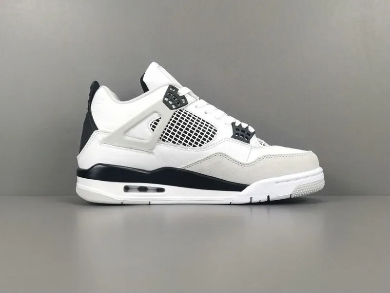 

Authentic Jumpman 4 Men Basketball Shoes Military Black 4s White Black Neutral Grey DH6927-111 Outdoor Designer Sneakers With Original Box, #1