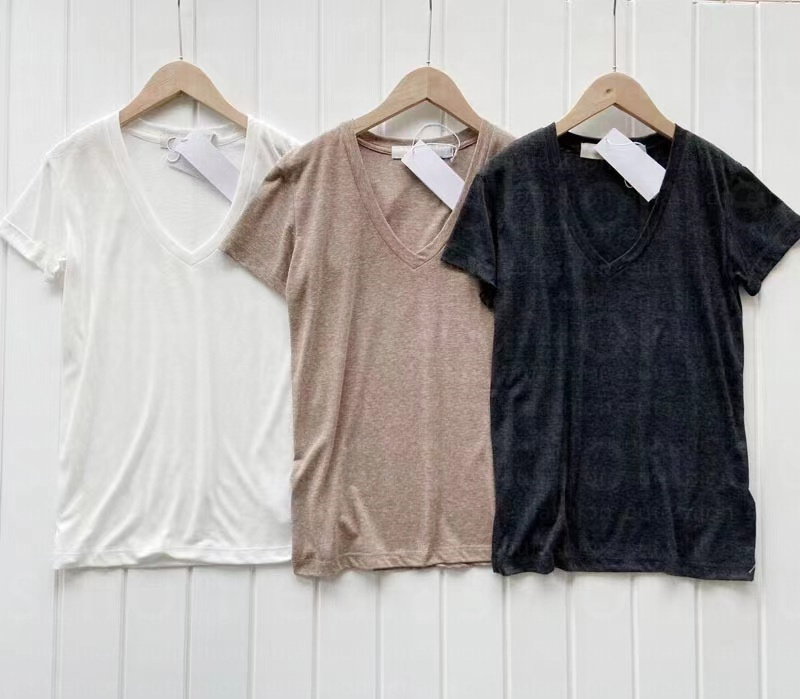 

Designer Women Tee Summer New French Women Cotton Linen Comfortable Thin Breathable Versatile Deep V Sexy T shirt Women Female Vest Tops, Khaki