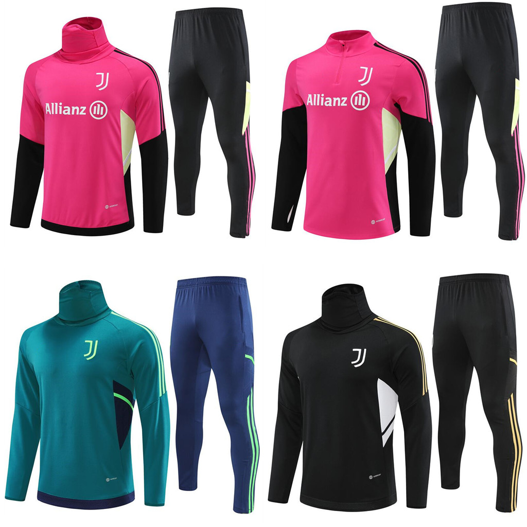 

23 24 Football Training Tracksuits Jersey Turtleneck POGBA DI MARIA BONUCCI VLAHOVIC McKENNIE Men Tracksuit Shirt CHIESA ARTHUR S-2XL