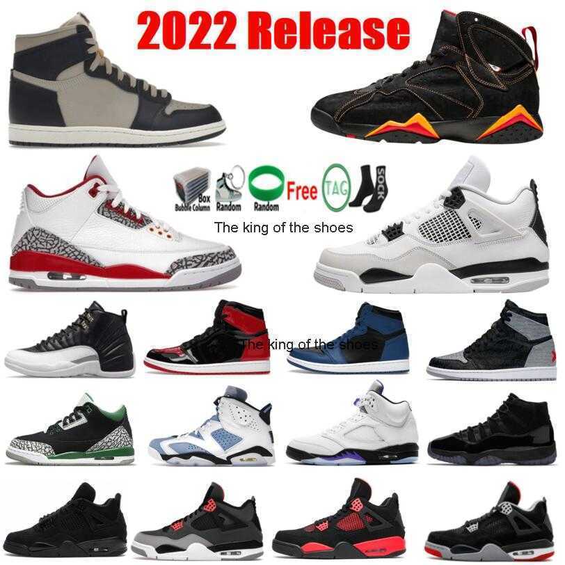 

2023OG J4s OG2023 OG 2022 Sneakers 4S Black Canvas Basketball Shoes 11 Cool Grey 4 Red Thunder Pure Money Bred Black Cat University Blue White Oreo Dark, 10
