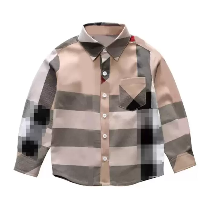 

Kids Shirts Clothing Baby Boy Plaid Shirt Long Sleeve 100% Cotton Shirts Fashion Tops 2-9Y, Red