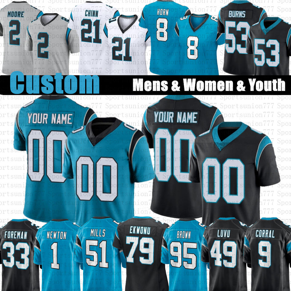 

CJ Stroud Jeremy Chinn Brian Burns Custom Football Jerseys Jaycee Horn Ikem Ekwonu Frankie Luvu Matt Corral Derrick Brown Hubbard Bryce Young Anthony Richardson, Mens