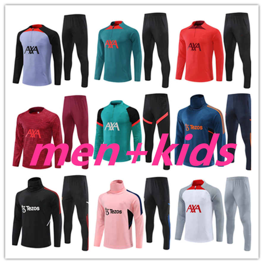 

Survetement soccer jerseys men kids ManchesterS Tracksuits 22 23 city season jackets training adult kit saka Mohamed Luis DIaz Alexander Arnold Jogging uniform