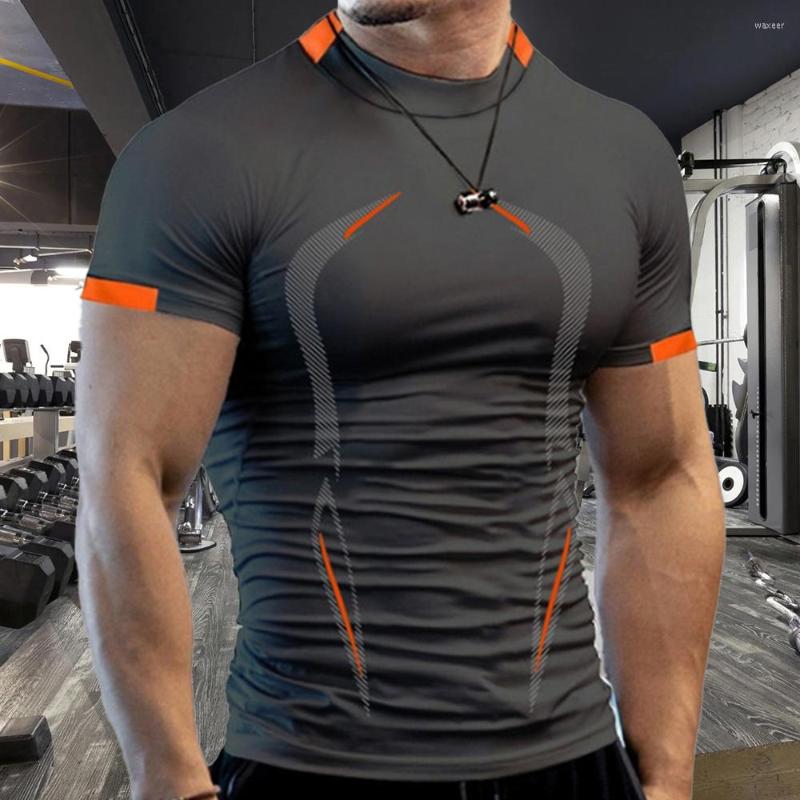 

Men' T Shirts Men Summer Gym Shirt Sport T-Shirt Quick Dry Jogging Workout Tees Fitness Tops Oversized Outdoor Short Sleeve Clothing, Black