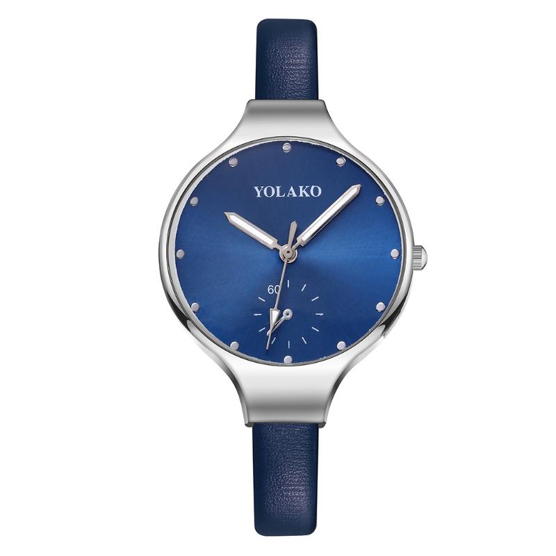 

Wristwatches 2023 Women Black Watch Leather Band Stainless Steel Analog Quartz Wristwatch Lady Female Casual Watches