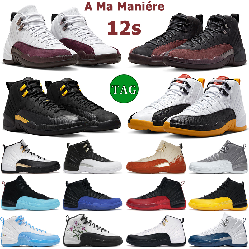 

jumpmans 12 12s men basketball shoes Black Royalty Taxi Stealth Playoffs Hyper Royal Dark Concord Twist French Blue Flu Game mens trainers outdoor sports sneakers