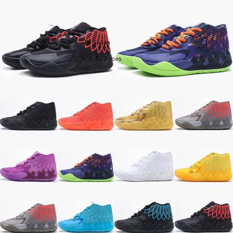 

OG Outdoor Shoes Sandals Rick And Morty MB.01 Men Basketball Shoes Black Blast Galaxy Mens Trainers Sports Sneakers