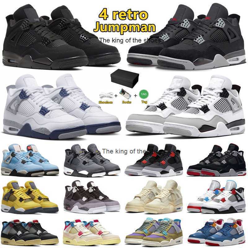 

J4S OGJ4s OG2023 OG Jumpman 4 4s Mens retro Basketball Shoes Military Black Cat Lightning University Blue Canyon Purple Messy Room Fire Red Men Women, Color#49