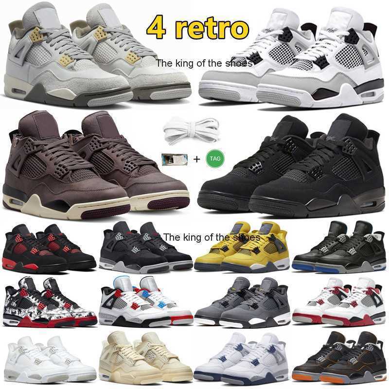 

J4S OGJ4s OG2023 OG jumpman 4 retro 4s Mens Basketball Shoes Military Black Cat Canvas Photon Dust University Blue Violet Ore Cool Grey Sail Men Women, Color#1