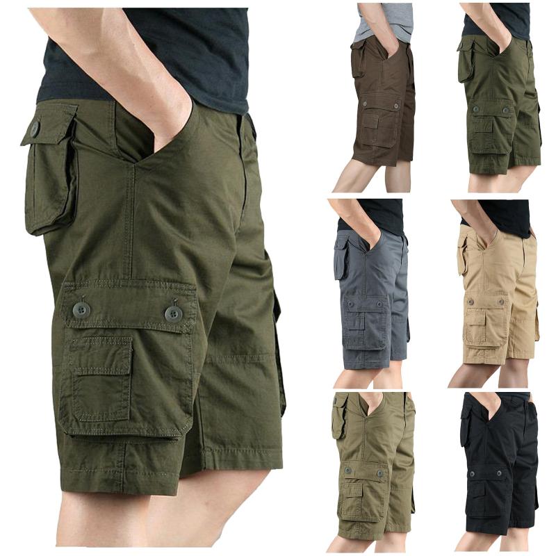 

Men's Shorts Fashion Pants Pocket Zipper Resilience Leisure Time Tooling Fit Relaxed In Summer For MaleMen's