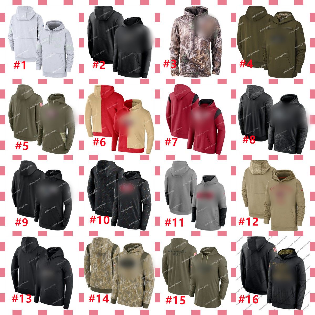 

Men Women Youth San Francisco''49ers''Hoodie Olive 2022 Salute to Service Therma Performance Pullover Custom Armygreen Football''NFL''Hoodie, #8