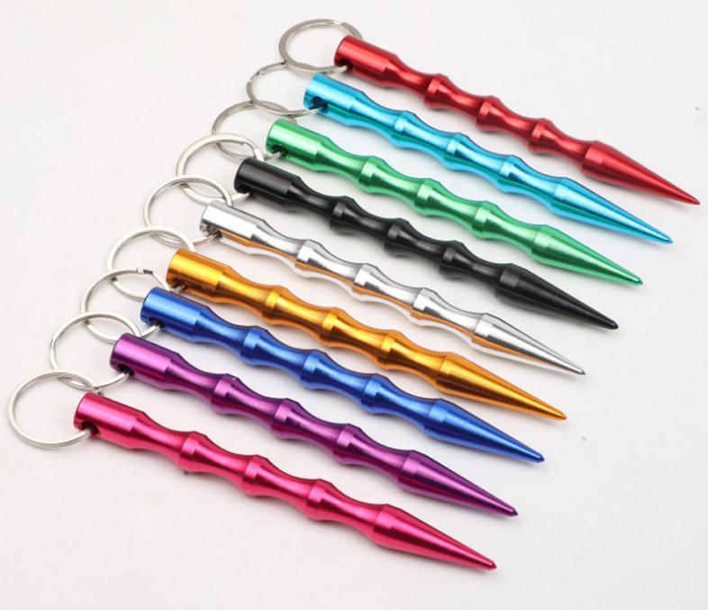 

Fashion Accessories Key Rings Aluminum Self Defense Keychain Mental Stick Car Keychains Personal Safty Charm Car keychain Key Chains