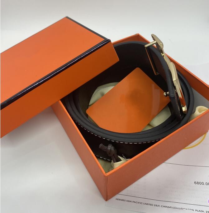 

Designer belt classic fashion business casual belt wholesale mens waistband womens metal buckle leather width 3.8cm with box