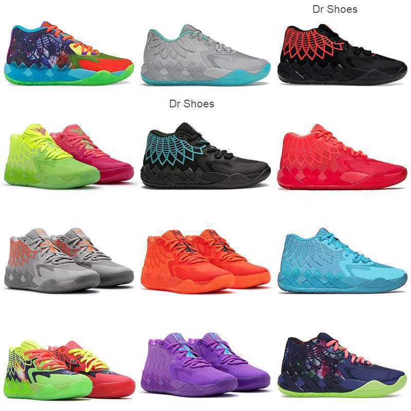 

OG Boots LaMelo Ball 1 Basketball Shoes MB.01 Be You LO UFO Black Blast Rick and Morty Mens Sneakers 40-46, C7 black blast