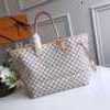 

Shopping Bags N41360 checkerboard white large handbag shopping bag beige lining Women Handbags Shoulder Evening Bag MABI SGAA, Picture show