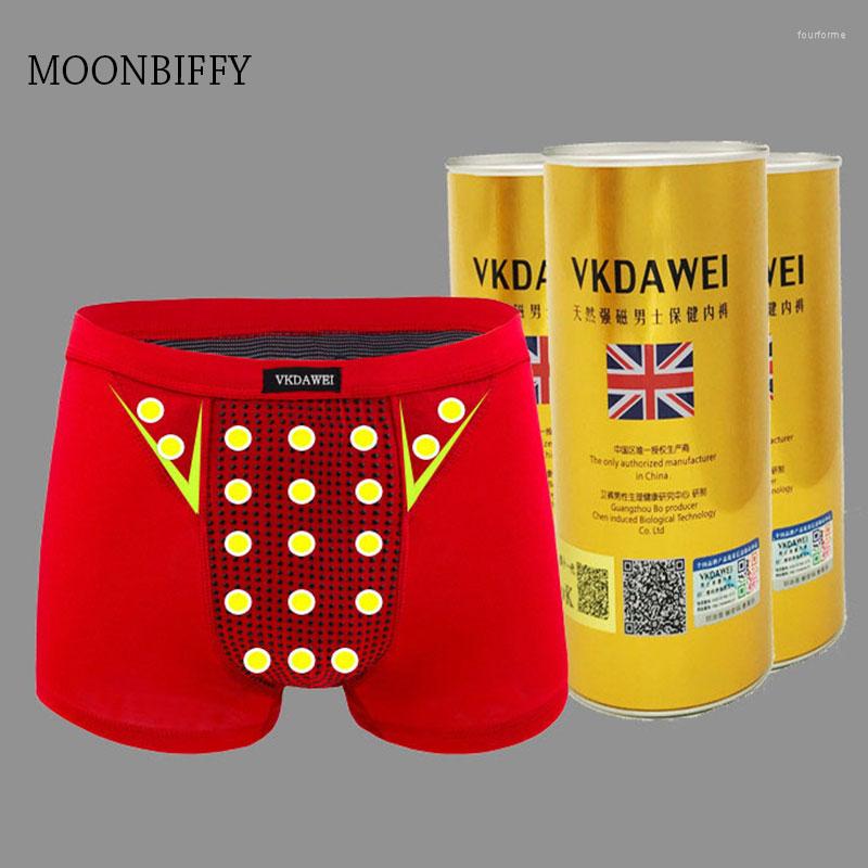 

Underpants Magnetic Underwear Men Boxer Shorts Prostate Magnet Therapy Panties Male Seamless U Convex Sexy Breathable, Black