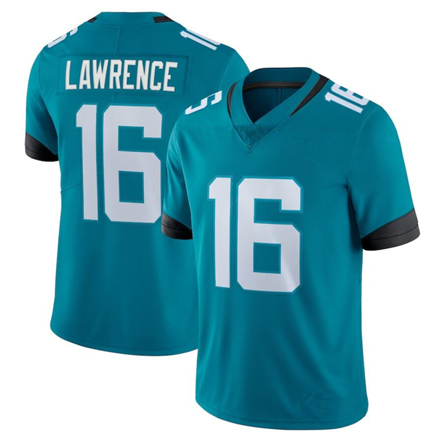 

44 Travon Walker 16 Trevor Lawrence Football Jersey 1 Travis Etienne Jr Christian Kirk Foyesade Oluokun Evan Engram Devin Lloyd Men women kids youth, Mens
