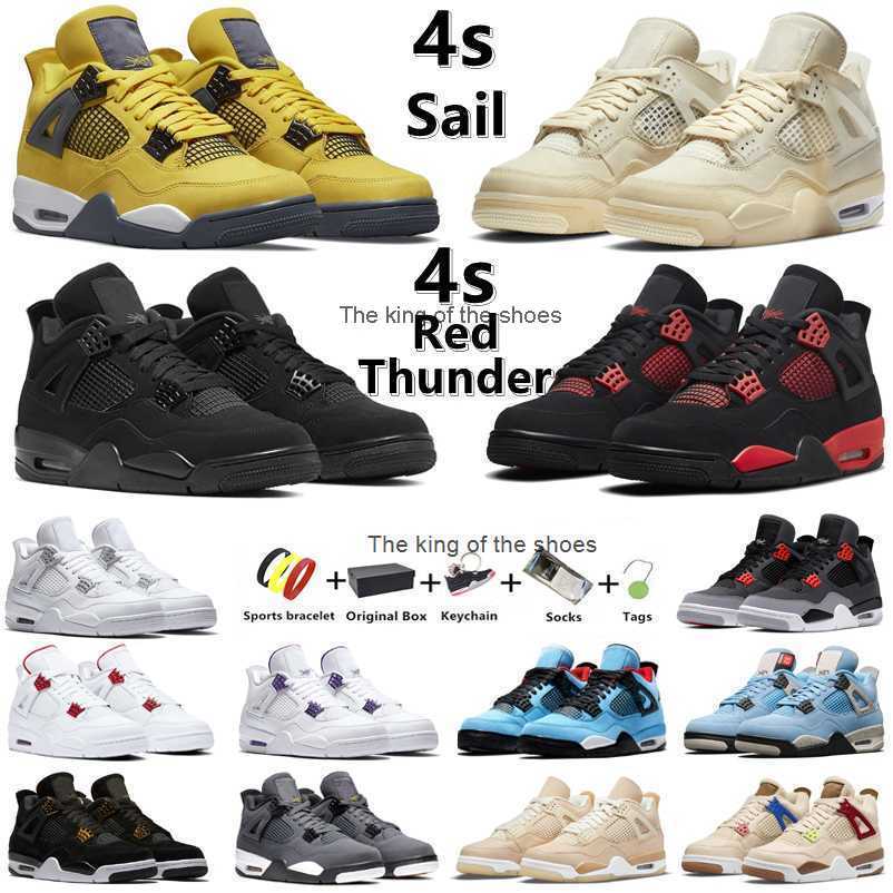 

J4s OG2023 OG 4 4s men women Basketball Shoes Red Thunder Zen Master Black Cat Infrared Sail Lightning University Blue Taupe Haze White Oreo mens, Color#24