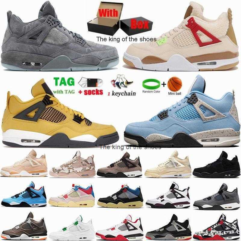 

J4S OGJ4s OG2023 OG Mens 4 4s basketball shoes University blue white oreo shimmer red thunder metallic purple black cat paris bred men women sneakers, 19