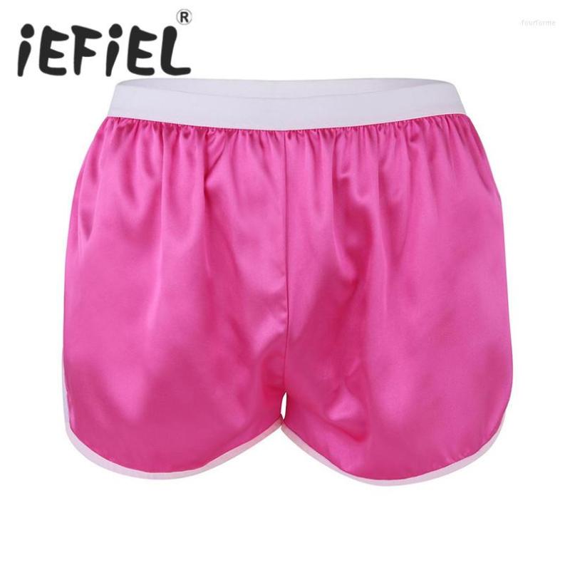 

Underpants IEFiEL Est Sexy Gay Men Lingerie Fashion Solid Casual Shorts Summer Beach Boxer Lounge Underwear Underpant, Black
