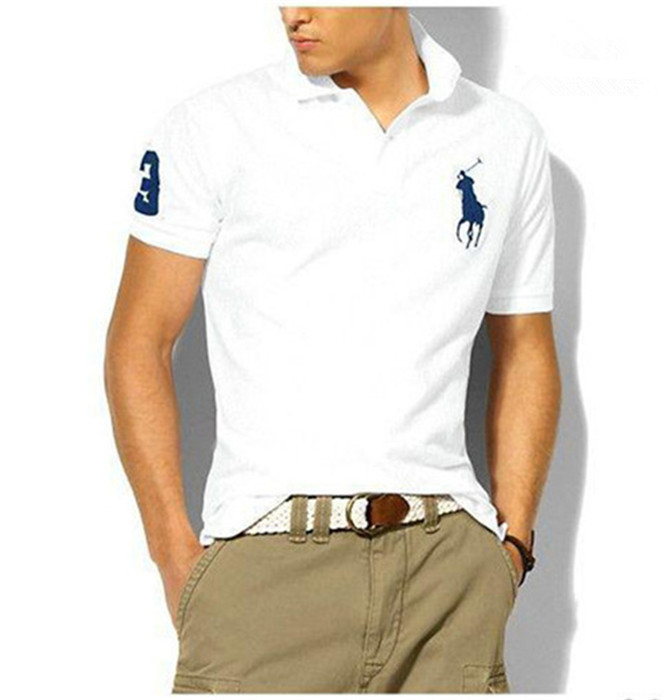 

Wholesale Designer Pony Mens Polos T Shirts Horse Brand Ralph Lauren Polo Shirts Women Fashion Embroidery Letter Business Short Sleeve Tshirt Size 4XL/5XL/6XL