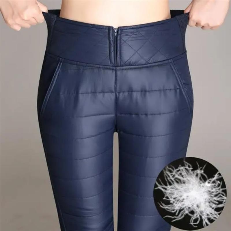 

Women's Pants & Capris Winter Warm Down Cotton Women 2023 High Waist Solid Skinny Slim Trousers Elastic Plus Size Pantalones Mujer 6XL, Blue