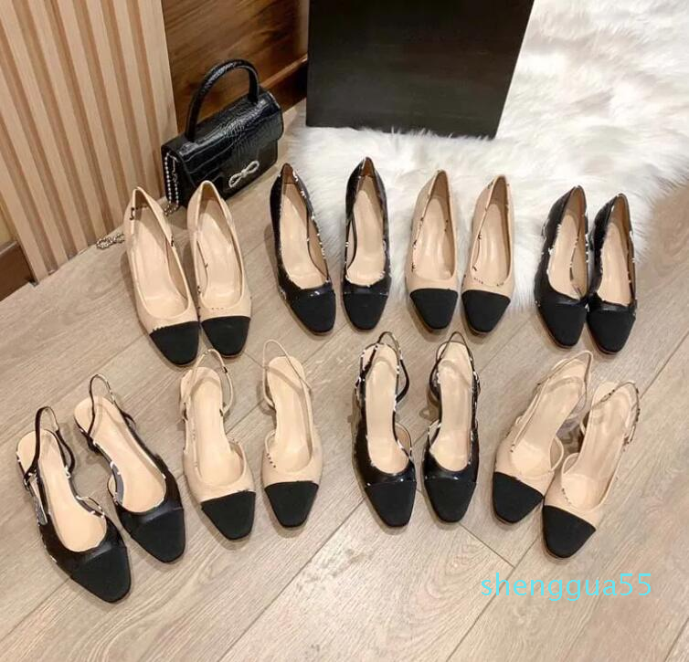 

Classic Luxury Designer Women Dress Shoes Quality Fashion High Heels Leather-made new sandals for spring and autumn, #2